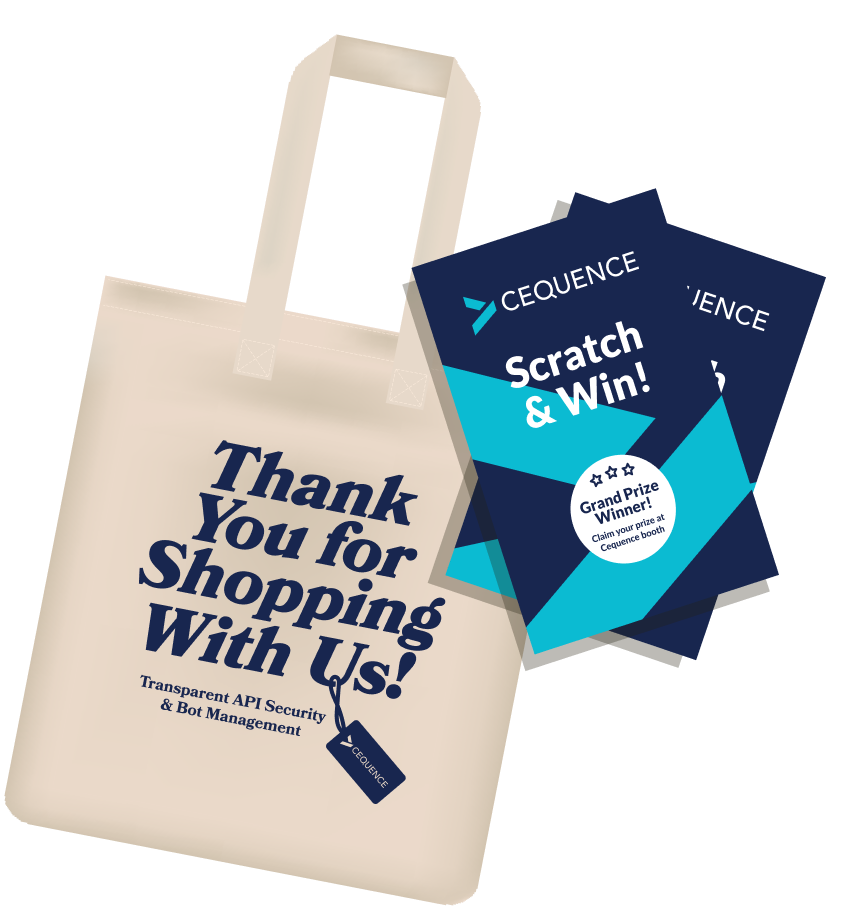 Win with scratch off cards and Cequence shopping tote