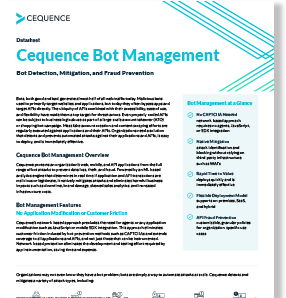 Cequence Bot Management Datasheet image