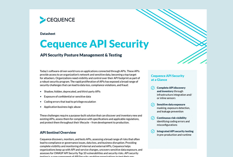 Cequence - API Security - DS - Thumb