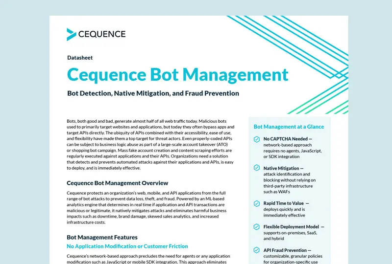 Cequence - Bot Management - DS - Thumb